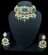 Victorian Necklace Set with Emerald, CZ Diamond, and Pearl Choker